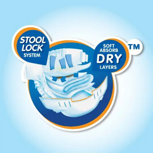 Drypers Wee Wee Dry Size Medium (6 – 11 kg) Jumbo 52 Pack